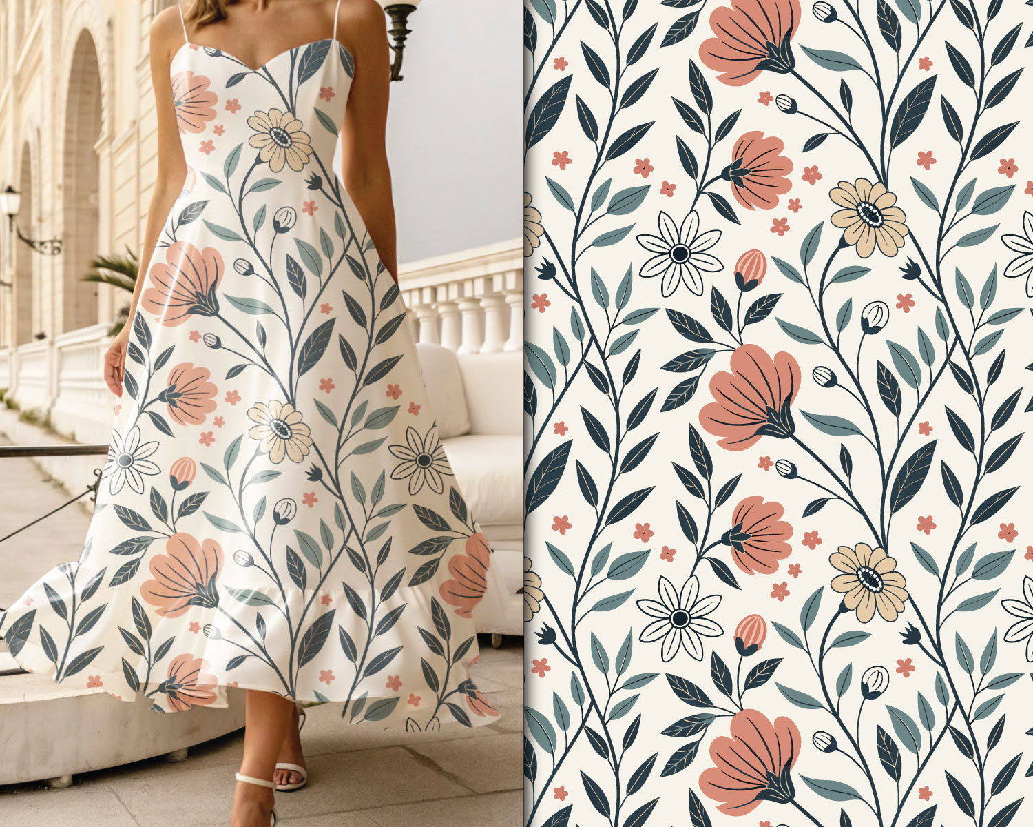 Example of Custom Pattern Design For Clothing.