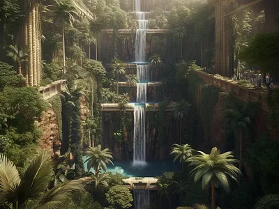 Hanging Gardens of Babylon | AI