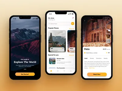 TripMate app design travel mobile app ui ui mobile design