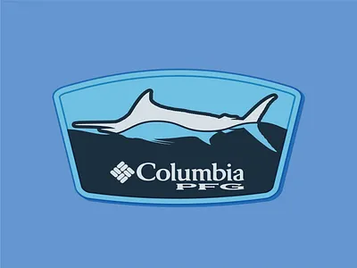 Marlin Wave ball cap blue water deep sea fishing graphic design marlin offshore tee shirt waves