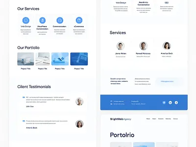 BrightWeb Agency - Professional Web Design branding graphic design landing page wordpress