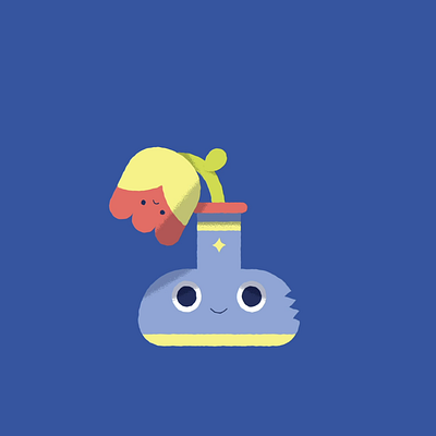 Self character illustration motion graphics vector