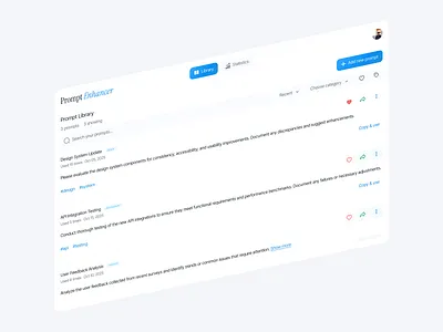 Enhancing the Way You Work with Prompts figmadesign productdesign prompt promptmanagement promptui