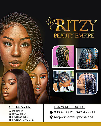 Modern advertising banners created for salons & beauty brands✨💇 banner branding graphic design poster salon