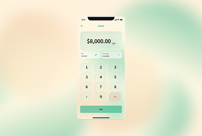 Frosted Glass POS point of sale pos ui