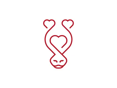 Elegant Horse Heart Logo animal animals app care chat elegant face head heart horse line liner logo love luxury minimilist monoline sleek valintine wedding