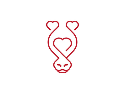 Elegant Horse Heart Logo animal animals app care chat elegant face head heart horse line liner logo love luxury minimilist monoline sleek valintine wedding