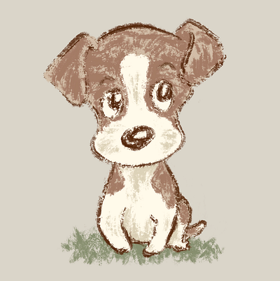 Jack Russell Terrier with a sidelong glance animal character character design cute dog funny kawaii pet puppy