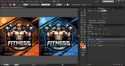 Fitness Esport Mascot Logo Design esport logo fitness fitness logo fitness mascot game design illustration logogames man mascot logo strong man