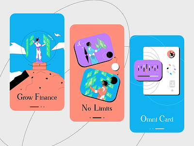 DeFi Onboarding💸 2d illustration abstract app ui clean crypto design defi doodle minimal mobile app onboarding onboarding screen product design product illustration ux vector illustration web illustration welcome