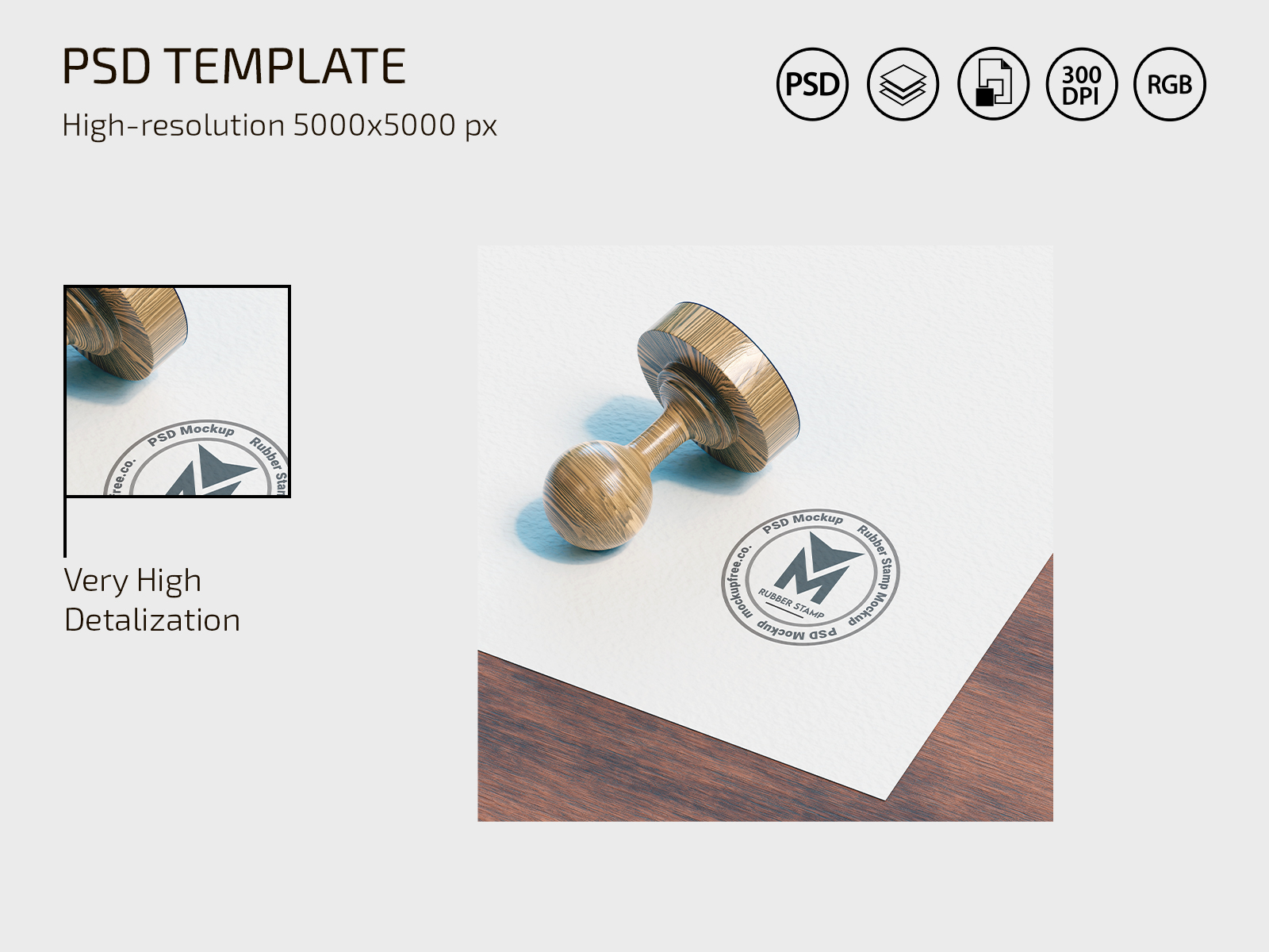 Rubber Stamp Logo Mockup by Graphicsfuel on Dribbble