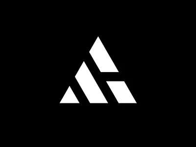 AH ah ah logo brand identity branding custom logo geometric logo icon design identity design letter ah lettering lettermark logo logo design logo designer minimal logo minimalist logo modern logo monogram negative space logo simple logo
