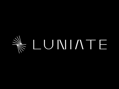Luniate - AI Fintech Brand ai brand identity branding dark theme fintech futuristic geometric gradient icon logo logomark minimalist monogram orange purple saas startup symbol visual identity wordmark