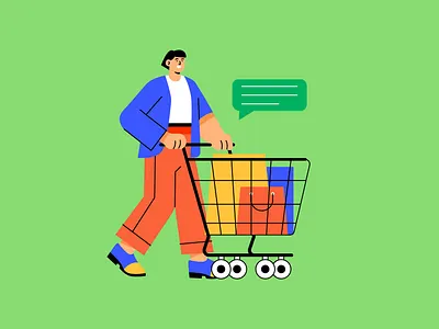 Shopping & Sale Vector Illustrations cart