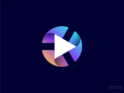 Play Icon - Click - Arrow - logo design 3d ai logo app icon arrow branding clicker digital agency graphic design logo logo designer mark modern play icon smart logo start up logo symbol tech logo top trendy gradient ui