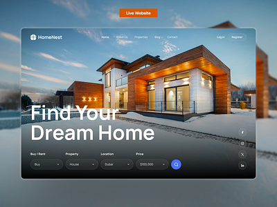 Real Estate | Marketplace Website corporate website custom code custom website figma landing page design modern web properties property landing page real estate real estate web real estate website real estate website template ui ux designer web web designer website website template