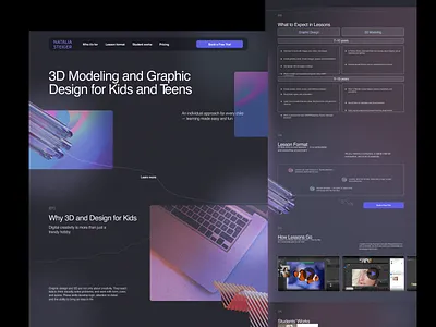 Website for IT school graphic design it school ui ux website