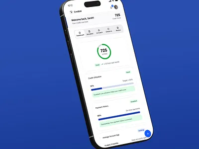 Credit Management App aaftereffects figma figmamake interface mobile app photoshop product design ui ui design user experience uxui