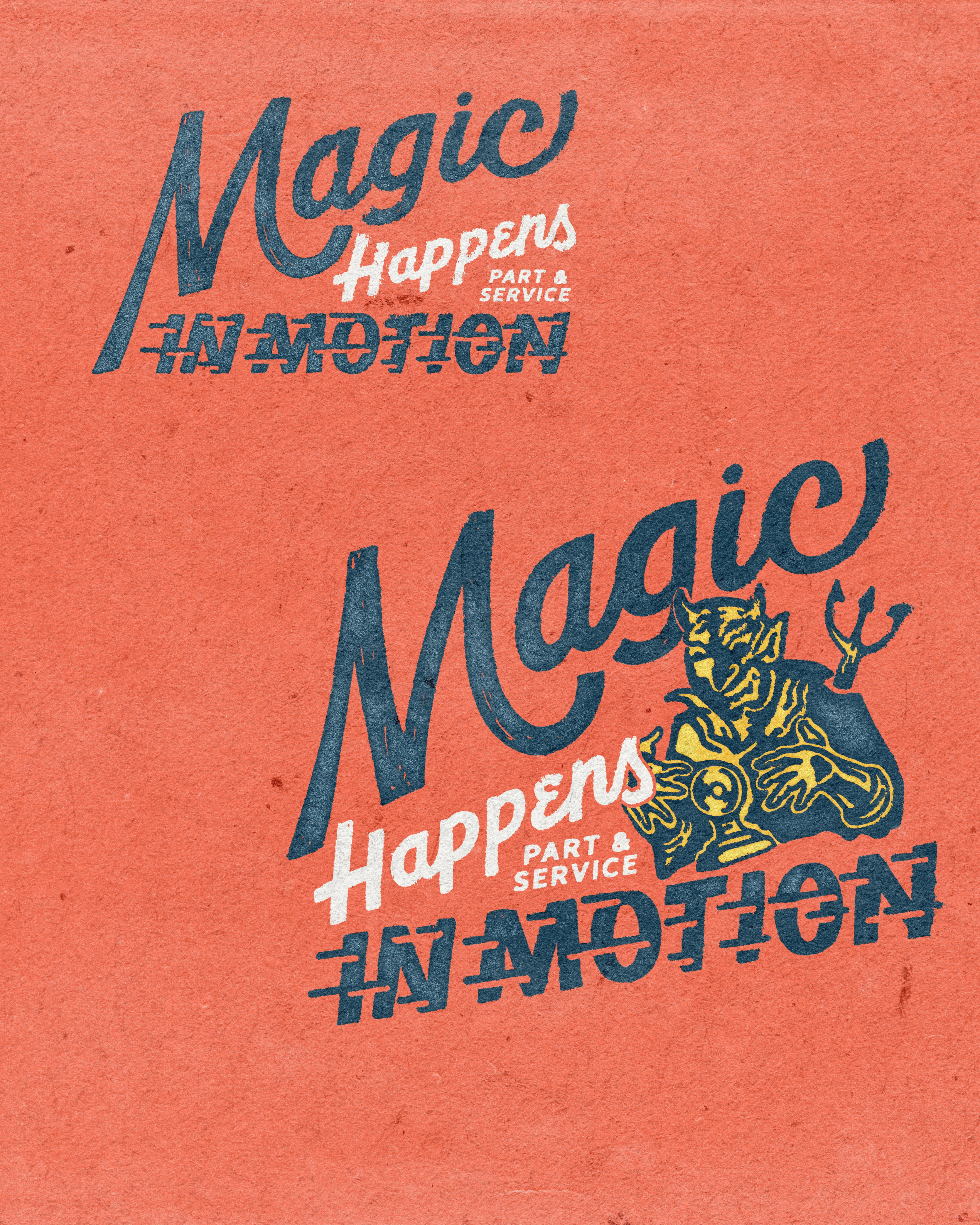 Magic Happens In Motion illustration pack.