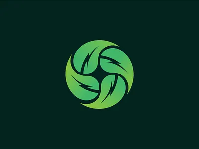 Power leaf logo - Leaf Volt logo design branding eco logo energy logo enewable energy companies graphic design green logo green tech icon leaf volt logo design logo logo design logo type power leaf logo professional logo solar power unique logo volt leaf