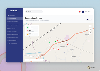 Customer Location view IPS System Dashboard app design branding clean ui dasboard design designfigma designfile figma illustration logo mobile ui personal finance response design ui ui design uiux user interface