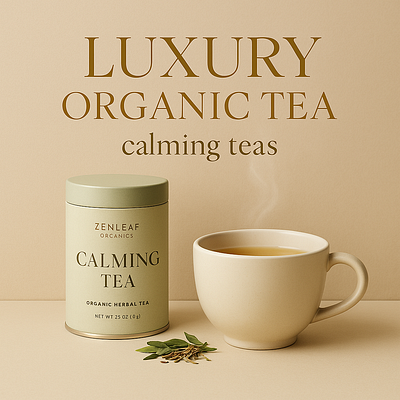 Creative ZenLeaf Organics | Luxury Tea Design 3d animation branddesigner brandidentity branding designinspiration graphic design graphicdesign graphicdesigner illustration logo minimal modern motion graphics poster design tea tea advertising tea brand
