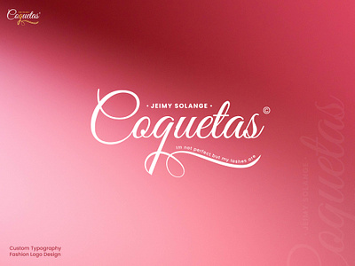 Typography fashion logo design || Coquetas branding creative design fashion graphic design logo minimal modern salon typography visualidentity