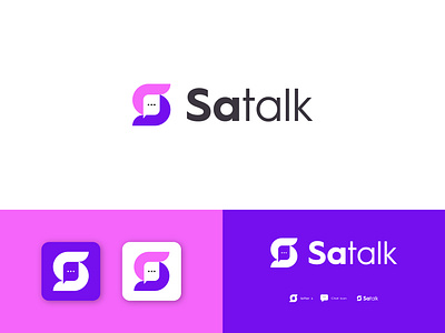 Letter S + Chat Icon Logo Design | Modern Minimal Logo apps logo brand identity branding chatbot logo elegant design logo trends minimalist logo tech logo