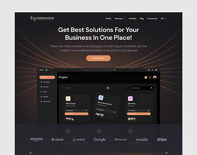 Business Solutions Website agency agencywebsite businesswebsite companywebsite creativedesign darktheme digital agency website digitalagency landingpage moderndesign saas servicewebsite studio uidesign uxdesign webdesign websitedesign webui