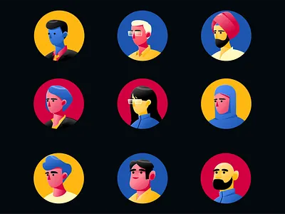 Avatars for Cymorg – AI-Powered Enterprise Learning Platform avatar gamification icon motion graphics profileui uidesign uxdesign webappdesign