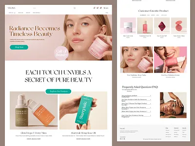 Beauty E-commerce Website beauty ecommerce website beauty products design beauty ui design beauty website shop cosmatic cosmatic design cosmatic website e commerce website ladingpage landingpage mackup modran online beauty store online shop products design store tenday ui uiux