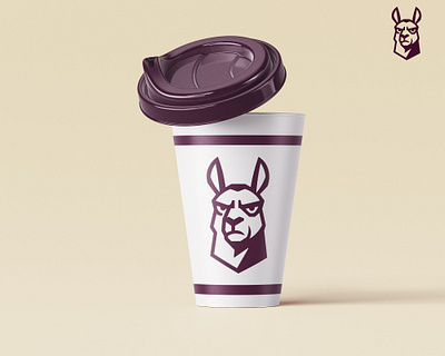 Llama coffee shop logo unused for sale angry logo animal logo branding cafe coffee shop logo creative logo elegant icon illustration llama logo minimalist logo modern logo premium logo restaurant logo unique logo vector art wild wildlife