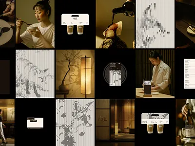 Visual identity for restaurant HOJI asian branding cafe graphic design identity restaurant