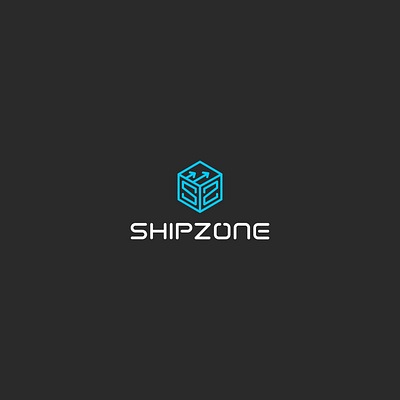 Minimalist Monogram Logo for SHIPZONE – S/Z with Arrow in Square brand identity branding design design logo flat graphic design icon illustration line art logo logo design logos logotype minimal minimalist modern modern logo timeless ui unique