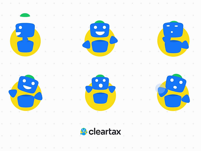 ClearTax Mascot Animation 2d 2d animation cleartax icon animation mascot motion graphics ui ux