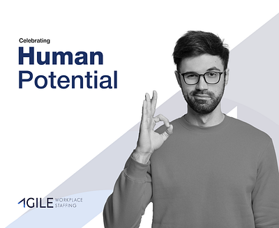 Agile Workplace Staffing branding graphic design logo ui
