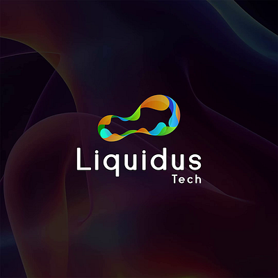 Liquidus Tech – Abstract Logo with Fluid Design Aesthetic abstract brand identity branding design design logo flat graphic design icon illustration logo logo design logos logotype minimal minimalist modern timeless ui unique