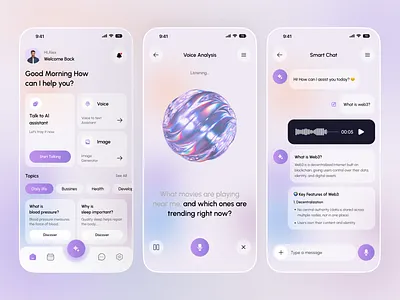 AI Chatbot Mobile App ai ai app ai chat assistant ai chat generator ai mobile app aiassistant aichatbot app design chat bot dribbble mobile app mobile app design mobileapp uiux