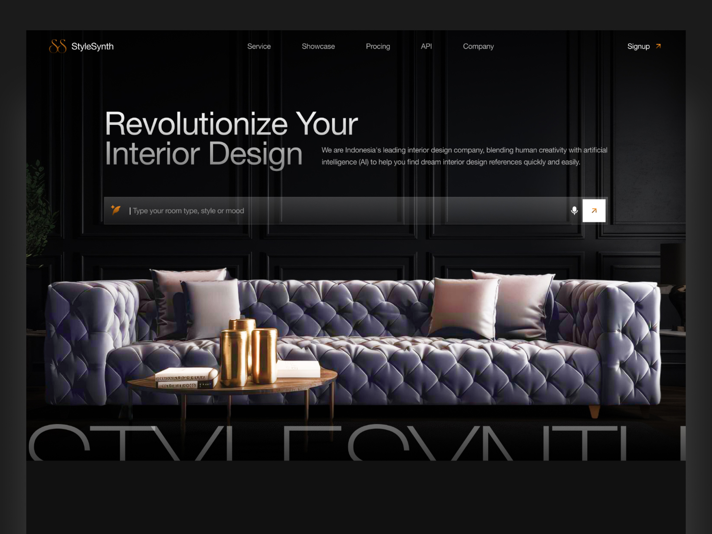Example of StyleSynth - Website