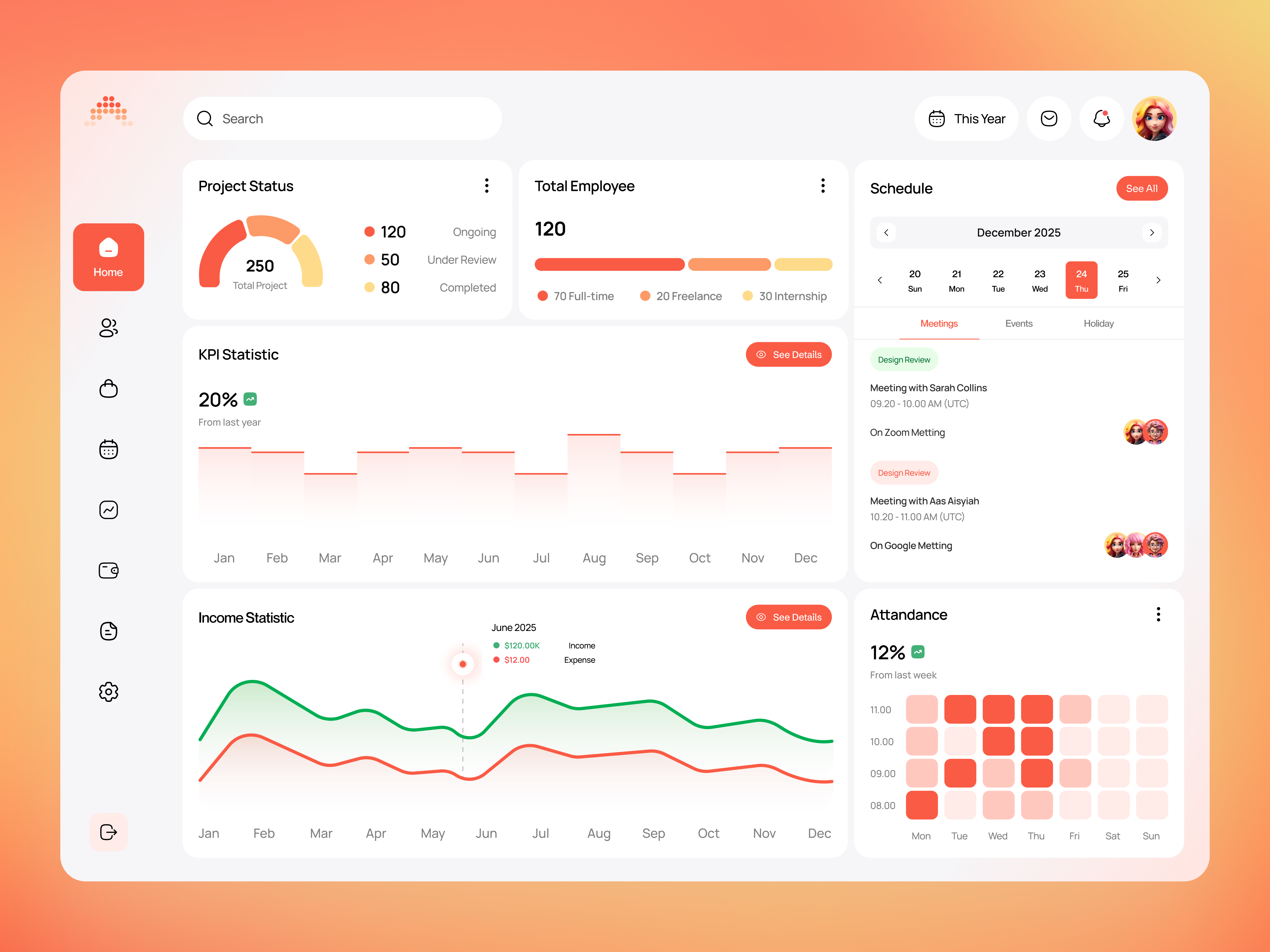 Example of CoreDesk - An All-in-One HR Dashboard and Team Management
