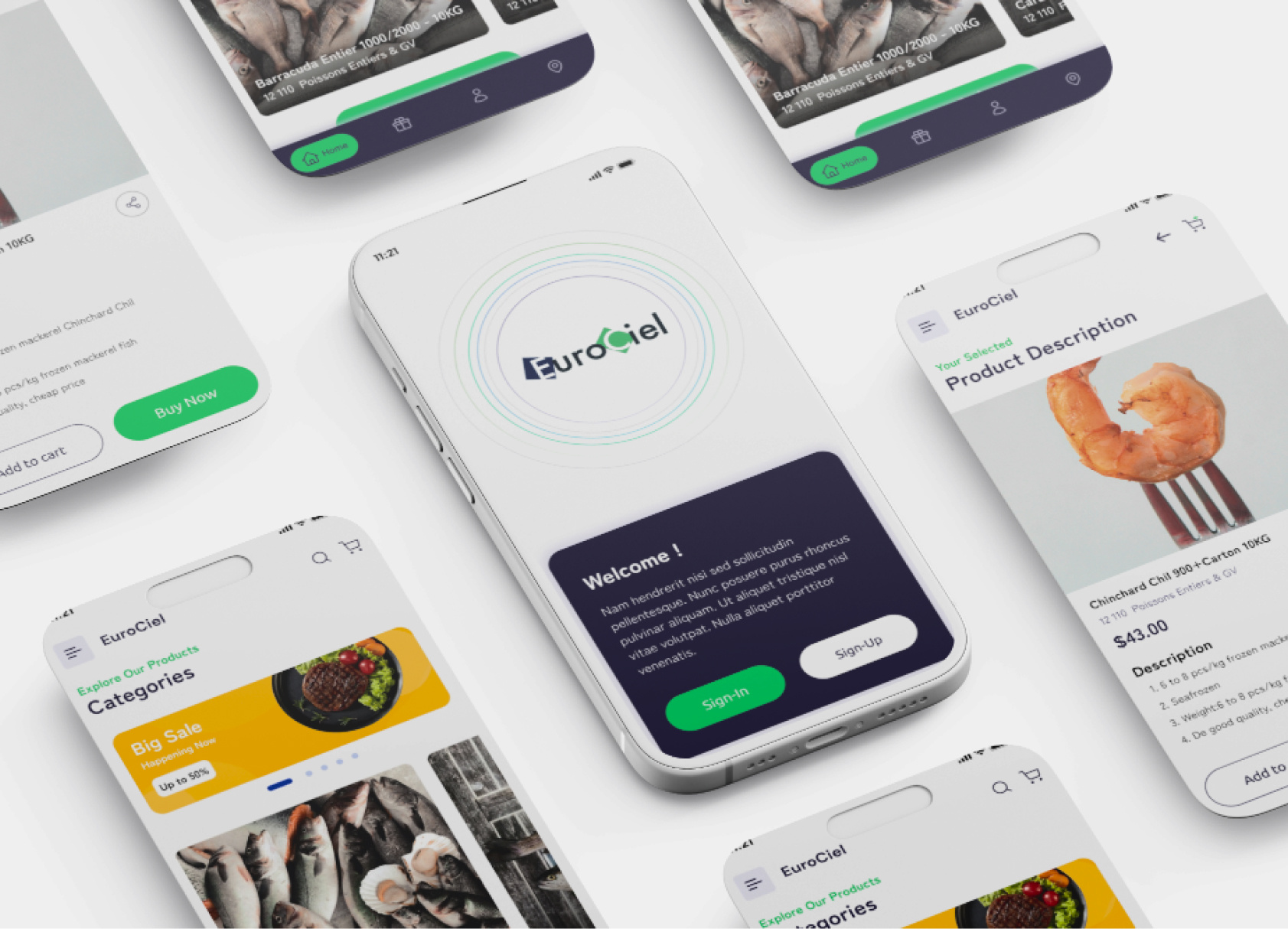 Mobile App Design ( Eurociel ) by Vikas on Dribbble