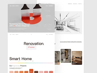 Premier Interior Renovation Landing Page apartment renovation architect landing page architecture landing page home renovation interior interior design interior design website interior landing page interior website landing page modern website office renovation personal landing page real estate website reative website renovation room design studio website web design website design