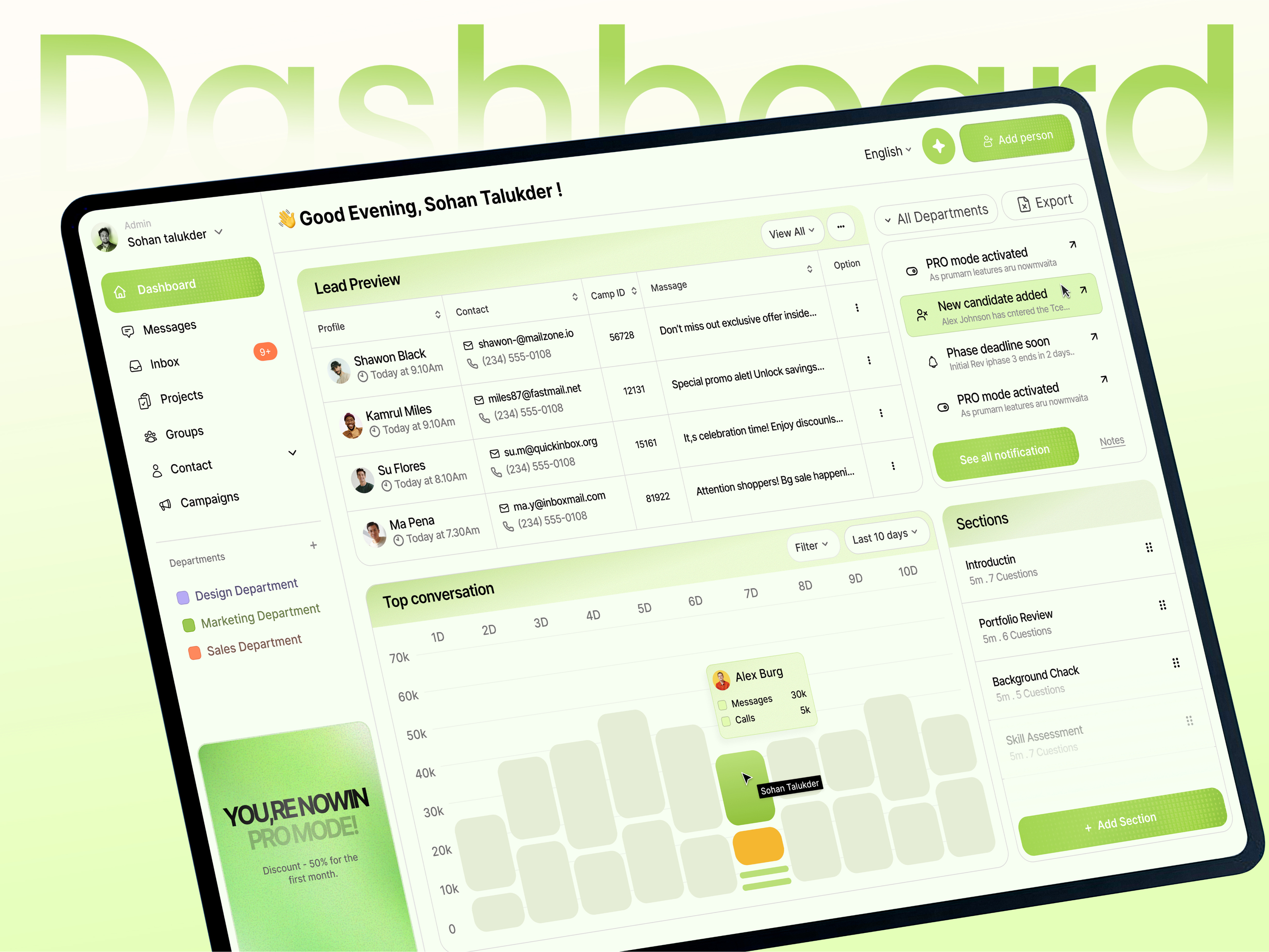 CRM Analytics Dashboard Design analytics business dashboard clean dashboard creative dashboard crm crm dashboard dashboard design dashboard ui marketing dashboard modern dashboard productive dashboard project analytics dashboard project management saas dashboard sales dashboard task management tracking dashboard trending dashboard ui design ux design