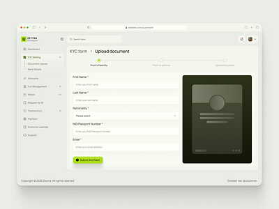 KYC Verification Dashboard - AI Trading Platform 2fe ai trading authentication banking app design crypto exchange dashboard document verification dribbble fintech app design kyc kyc dashboard kyc form kyc verification onboarding flow trading platform wallet web app dashboard web design