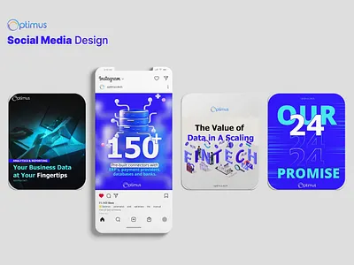 I created a corporate social media design set visualidentity