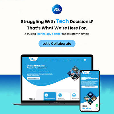 Technology Partner branding graphic design logo ui