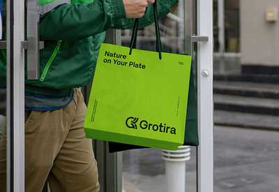Grotira Fresh Food Logo | Brand Identity logo store