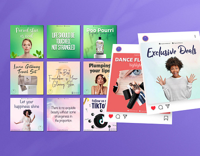 I created a corporate social media design set for Optimus visualidentity