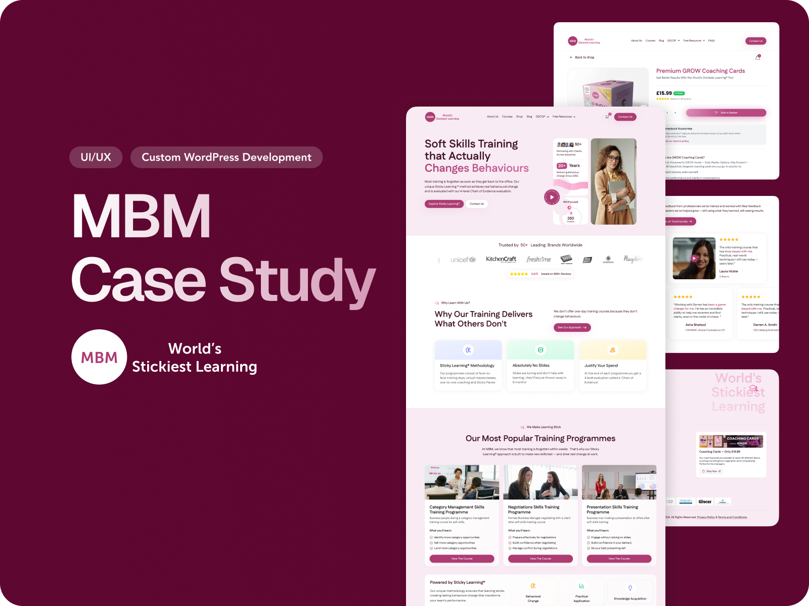 Website Redesign Case Study – MBM UI/UX Revamp & WordPress adobe illustrator design figma infographic landing page uiux uxui visual identity visualdesign web design website website design website development wordpress