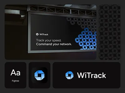 WiTrack branding branding dark font logo